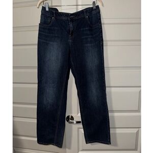 Women's Lane Bryant Genius Fit Jeans Straight Leg High Waist Stretch 16